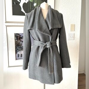 NWOT Calvin Klein Wool Blend Trench Coat Jacket Sz 6